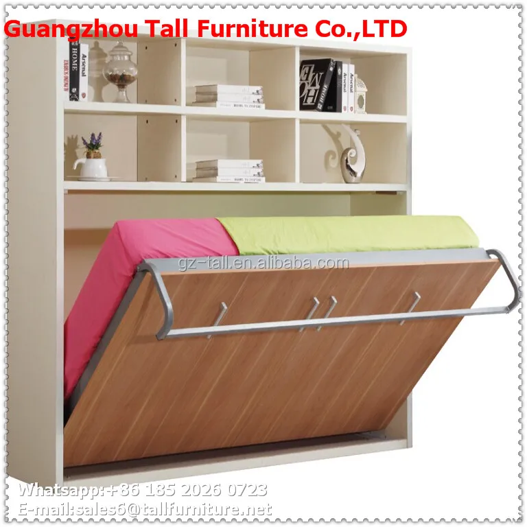 Королева размер стены кровать металл складной стены кровать современный wall bed