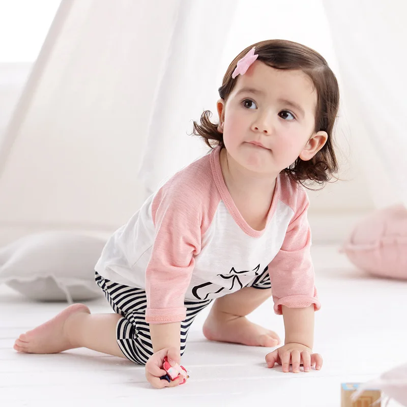 Детская одежда, детская куртка из чистого хлопка, летняя одежда для мальчиков и девочек, футболка для новорожденных