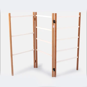 new product foldable clothes/towel wooden bamboo drying rack