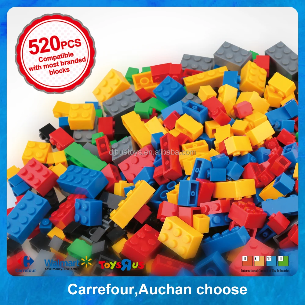 STEM Toy 450PCS Building Blocks Creative Bricks Educational Building Block Gift DIY Toy for Kids with Large Brand Building Block