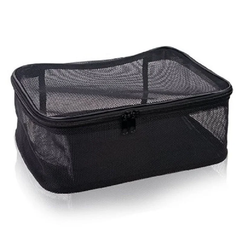 3 Pieces Mesh Cosmetic Bag Mesh Makeup Bags  