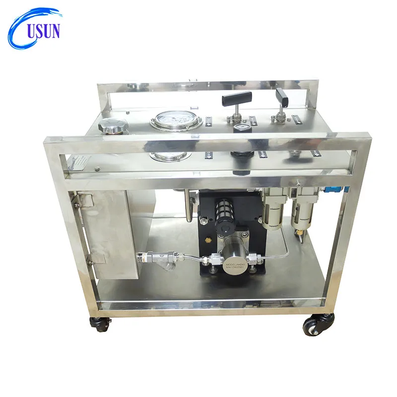 New arrival USUN Model:WSAH240 1500-1900 Bar Output Portable high pressure air driven hydraulic pres