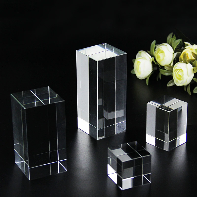 Wholesale K9 Crystal Glass Cube for 3D Laser Engraving - Custom Etched ...