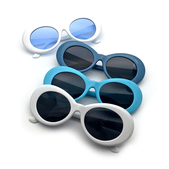 DLL9750 DL New Arrival Retro Oval Sunglasses 2021 Best Vintage Inspired Kurt Cobain Sun Glasses Round Shads for Women Men