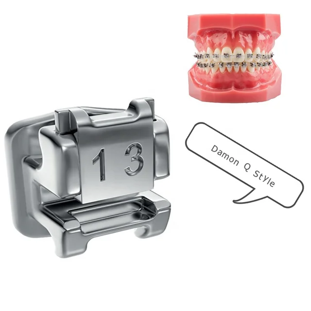 Damon Q Style Dental self ligating metal bracket for teeth use Orthodontic treatment