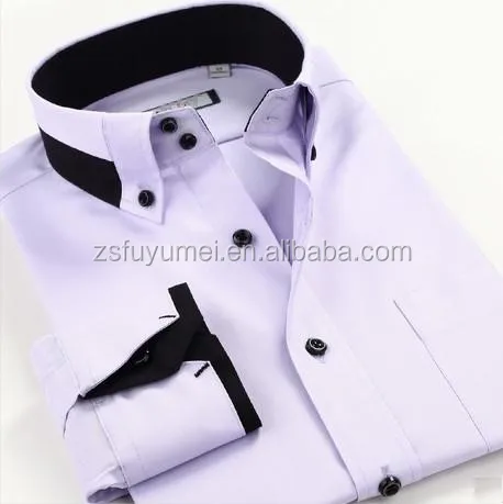 double button shirt collar