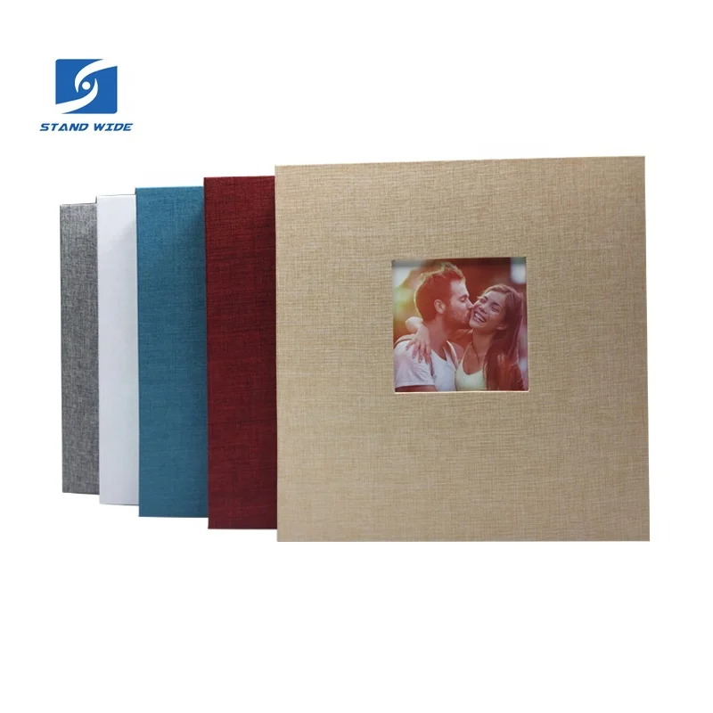 Фотоальбом самоклеящийся для скрапбукинга «сделай сам» Тканевая обложка на 40 страниц альбом в винтовой