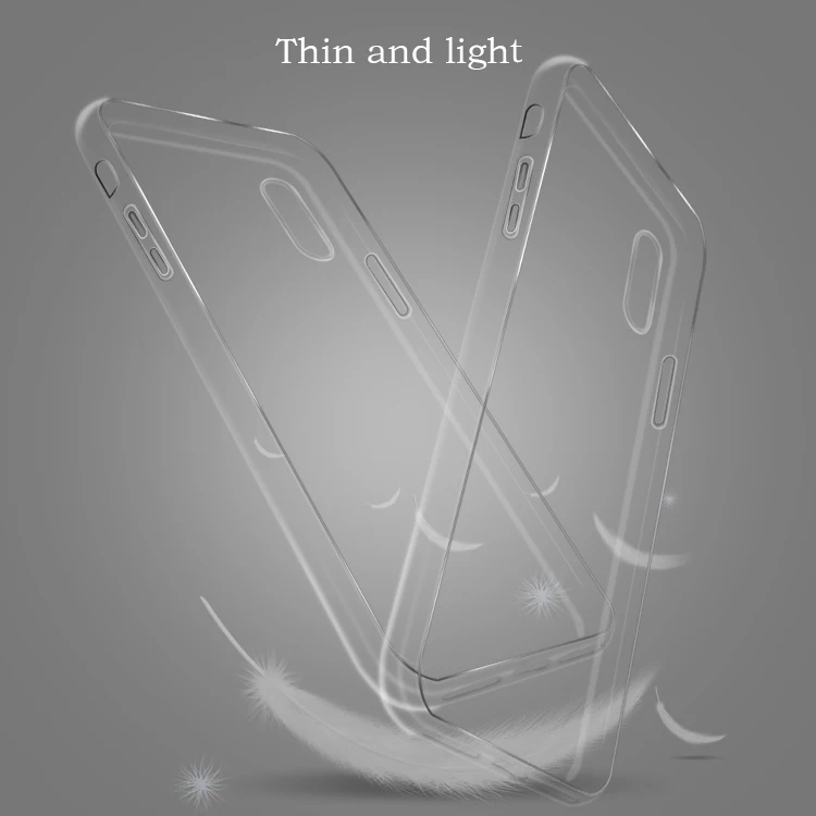Прозрачный мягкий ТПУ чехол для мобильного телефона iPhone X 10 с поддержкой беспроводной