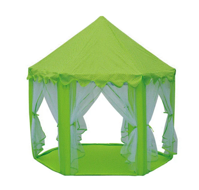 Play Tent Portable Foldable PrinceTent Children Party Roof to Castle Cubby Play House Kids Gifts  Baby Playpens Toys Tent