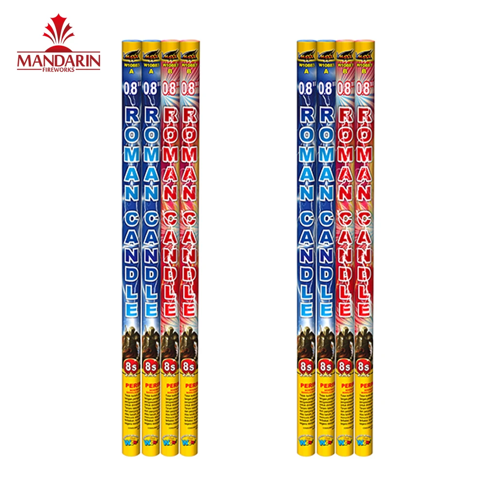 0.8" 8 Shots Roman Candles Magic Balls Fireworks Festival Occasion