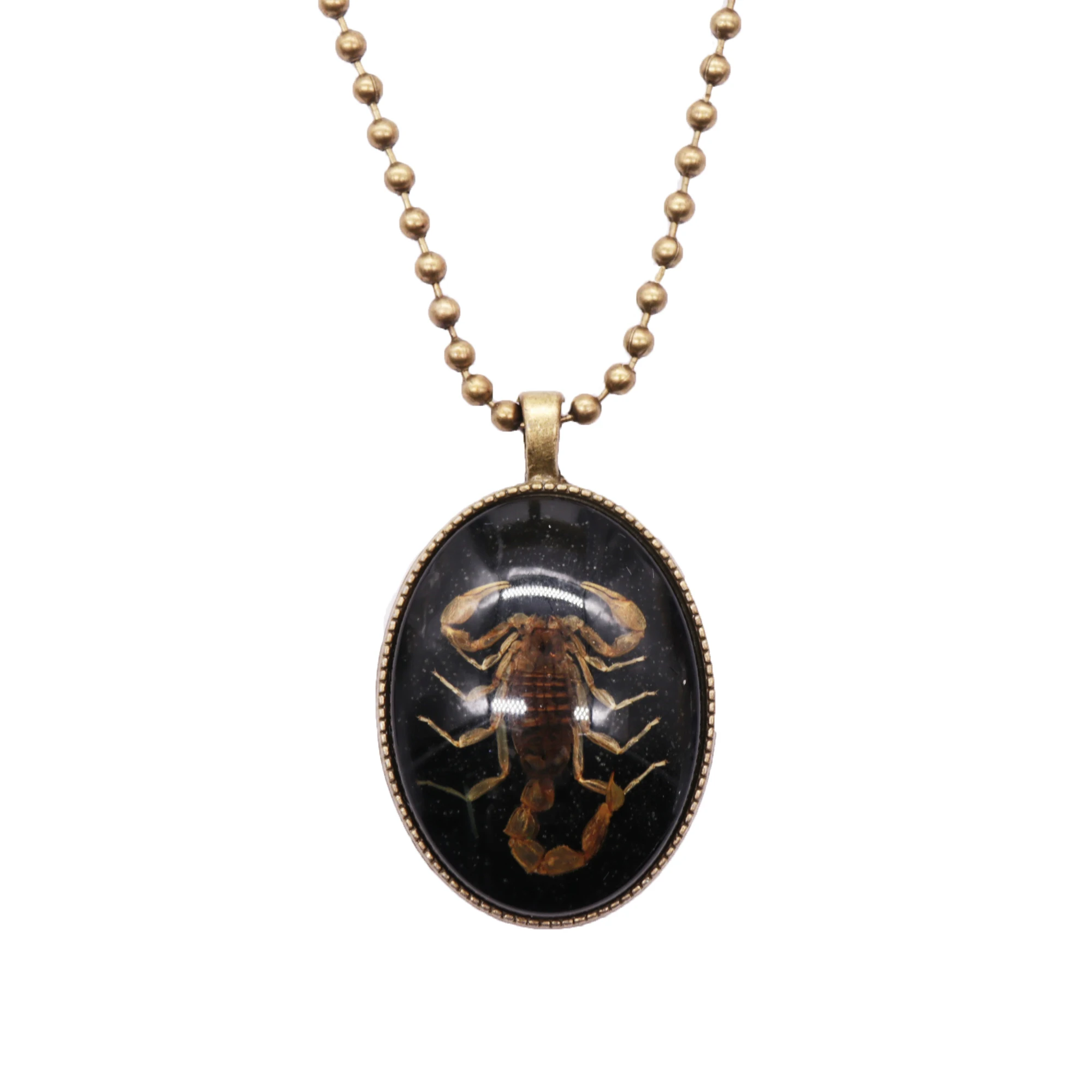 Factory Direct Sale Punk Real Scorpion Necklace Glowing in the Dark Jewelry for Men Vintage Necklace Colar Masculino