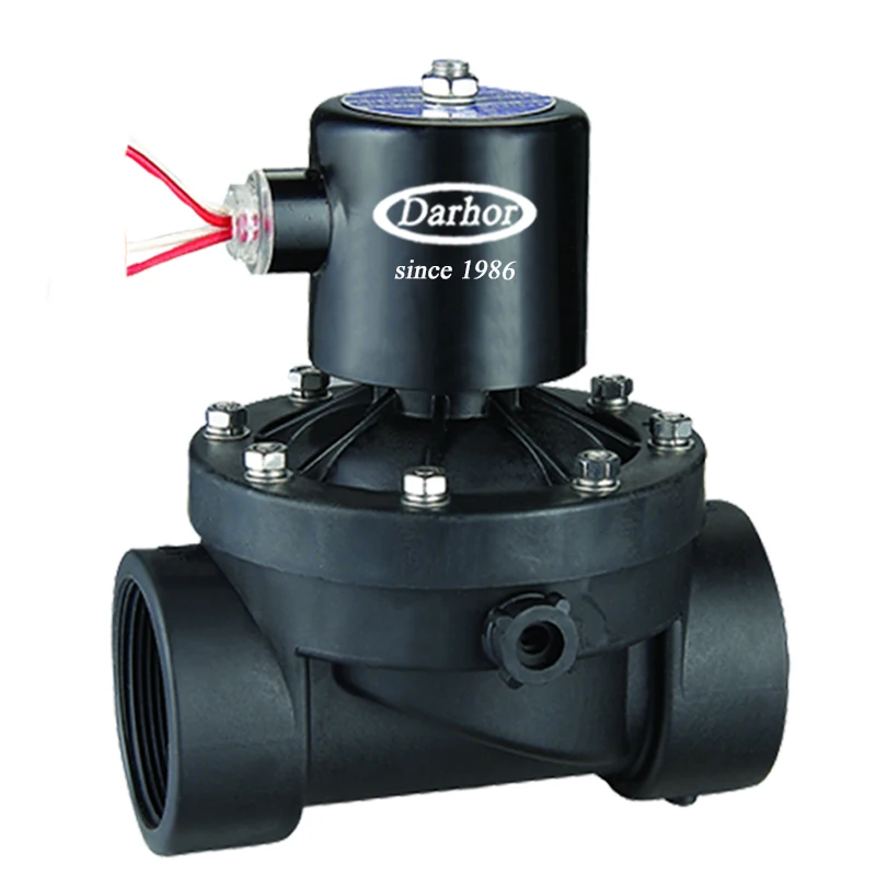 20mm Plastic Low Pressure Normally Closed Nylon Water Solenoid Valve DC 24V
