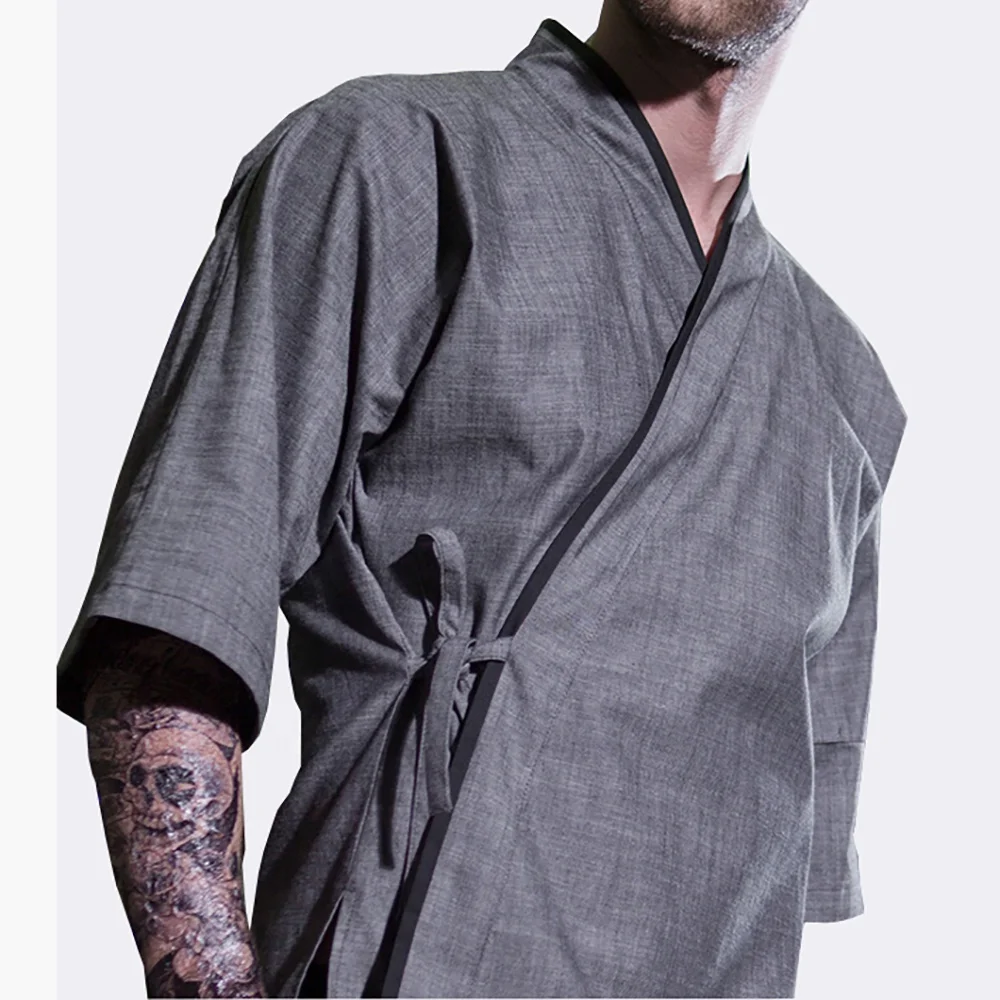 Одежда шеф-повара, пальто шеф-повара с жемчужными пуговицами-легкая в уходе саржевая куртка шеф-повара для мужчин