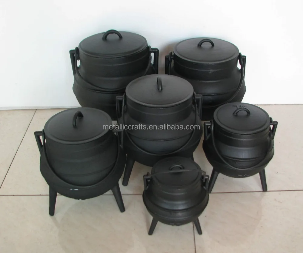 CAST IRON MINI POTJIE POT 1/4 3-LEG BLACK - Core Catering