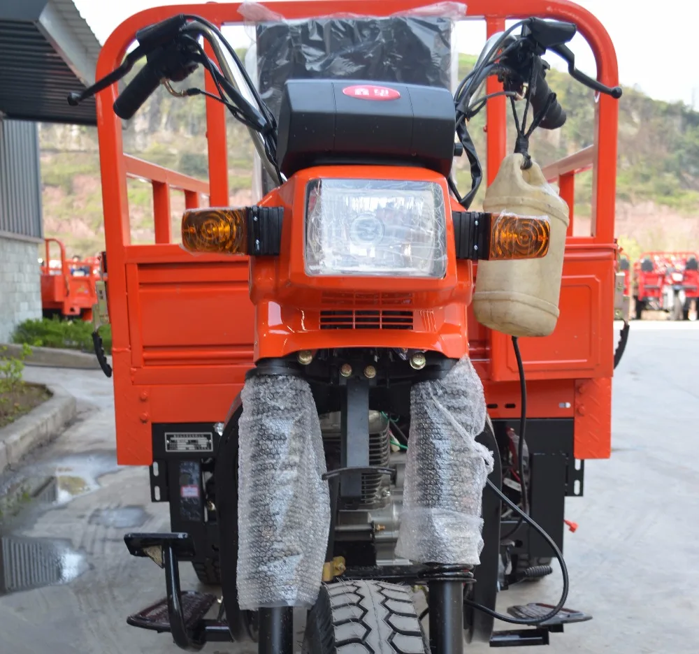 Gasoline Driving Type Three Wheel Motorcycle Cargo Truck Tricycle