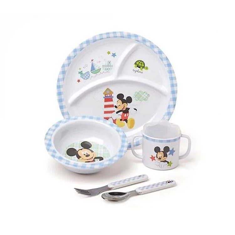 Customized Design Melamine Baby Dinner Set With LFGB Standard