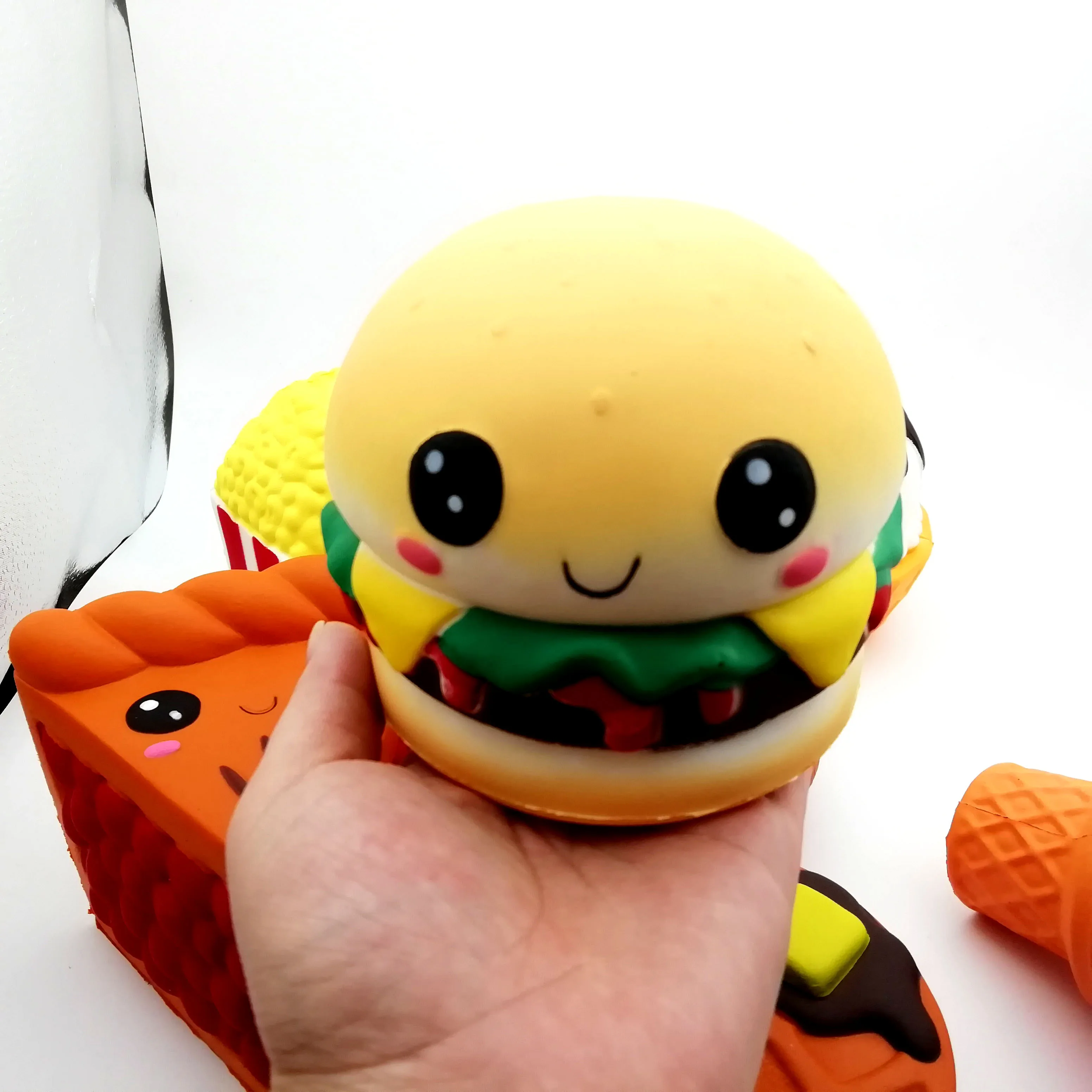 Anboor Giocattolo Squishy A Lento Rilascio - Torta All'Uovo Gigante - Antistress Morbido Per Bambini E Adulti