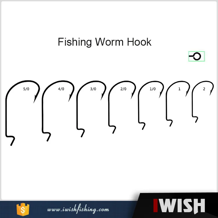 Bass Fishing Lure Tackle Worm Hooks