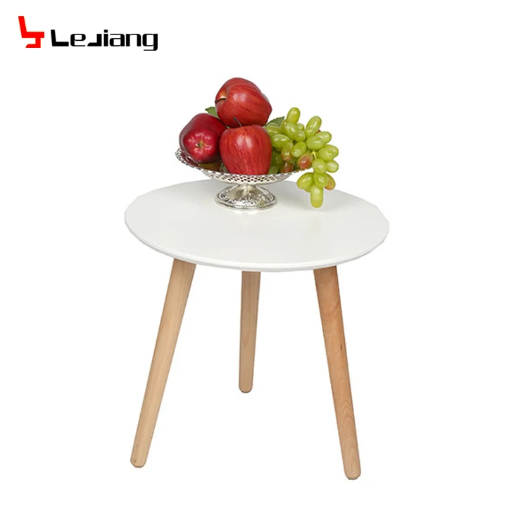 Free Sample Acrylic Base Wooden Curved High Gloss Cart Made Baroque Style Coffee Table in Thailand