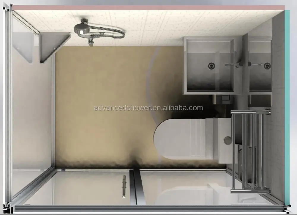 2022 Garage Use Bathroom SMC1014 Customized Hotel Home Trailer House Use Prefab Modular Bathroom Pod