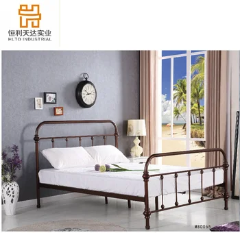durable modern customize single size double size metal bed frame on sale
