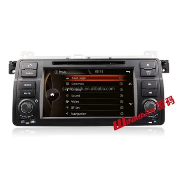7'' 1din TFT LCD touch screen car audio with MTK3360 platform(Win CE6.0) and GPS/BT/DVD/SD/USB/3G for BMW 3series E46(1999-2006)