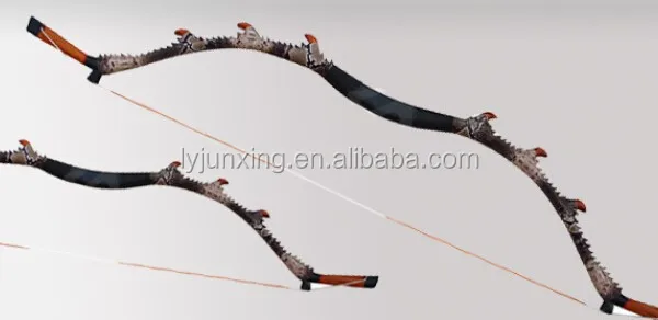 新しい蛇模様の弓、中国の手工芸品の木製リカーブボウ、狩猟や射撃用