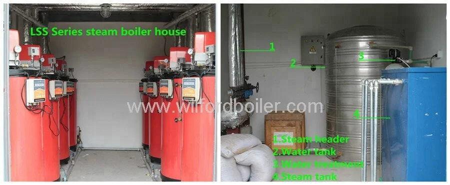 Горизонтальный стиль и промышленного использования дизельного топлива газовый котел паровой