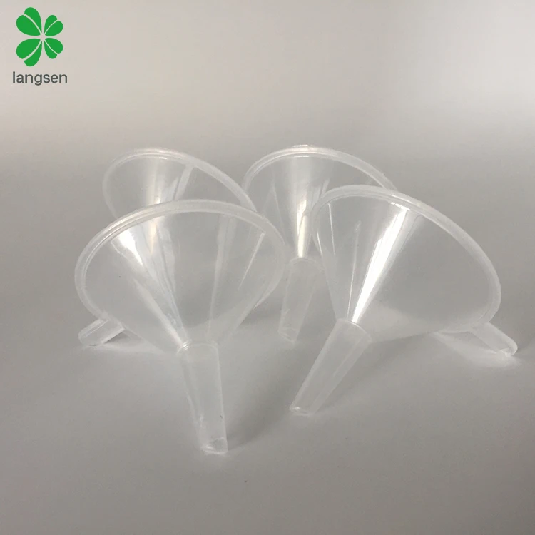 Оптовая продажа пластиковая полипропиленовая мини-воронка 50 мм для химикатов жидкой косметики парфюма воронка-дозатор