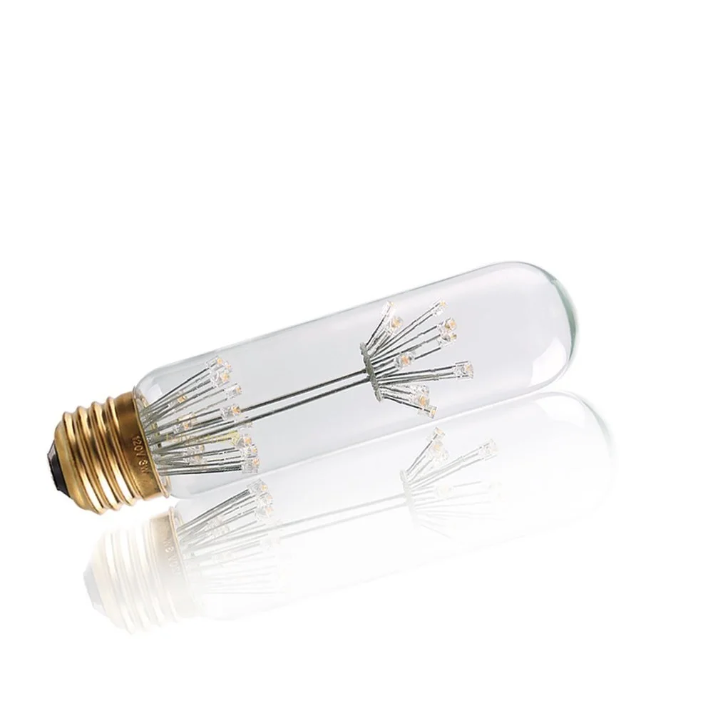 LED Starry Sky Light Bulb E26 E27 3W 110V 240V A60 ST64 T30 D95 G80 G95 G125 LED Edison Filament Bulb Firework Lamp