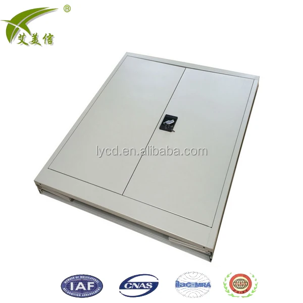 Высококачественная офисная мебель, Легко собранный складной шкаф из нержавеющей стали, металлический шкаф для хранения документов