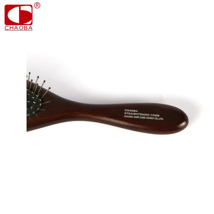 ヘアブラシ・コーム Balumo Brush Chaoba Wholesale Peach Wood Round Paddle Hair Brush for Scalp