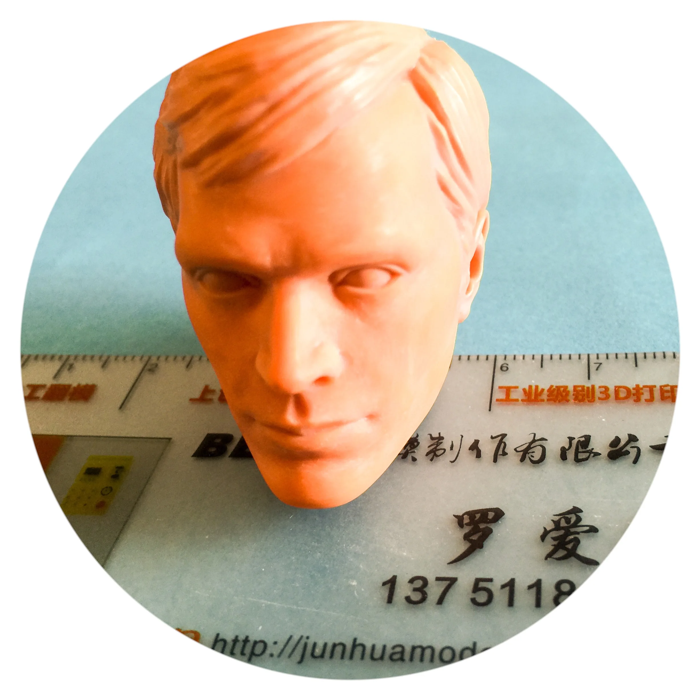 Custom 3D Printed BJD Head Toy Model's High Precision Static Head Stainless Steel Germany Envision TEC Wax Printer Made China