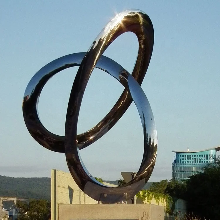 Urban Modern Abstract Stainless Steel Sculpture