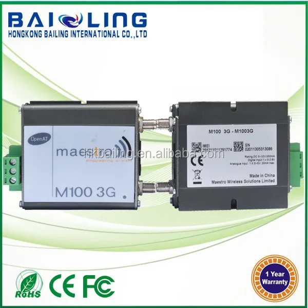 Wholesale RS485 3G M2m Modem Maestro 100 Industrial Smartpack Software Mini Usb 3g Sms Gsm Modem with Open AT,GPS