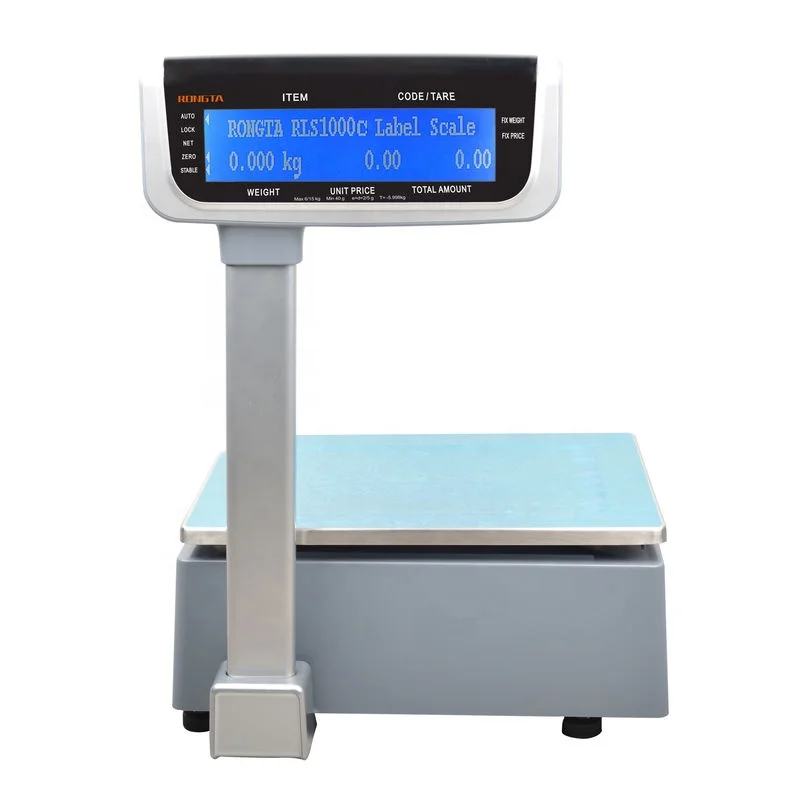 RONGTA RLS1000 Retail Barcode Label Printing Scale Price Computing for Butcher Shop Factory  Electronic