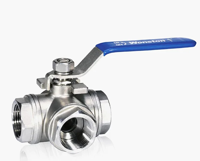 Tello 3 way ball valve with manual handle