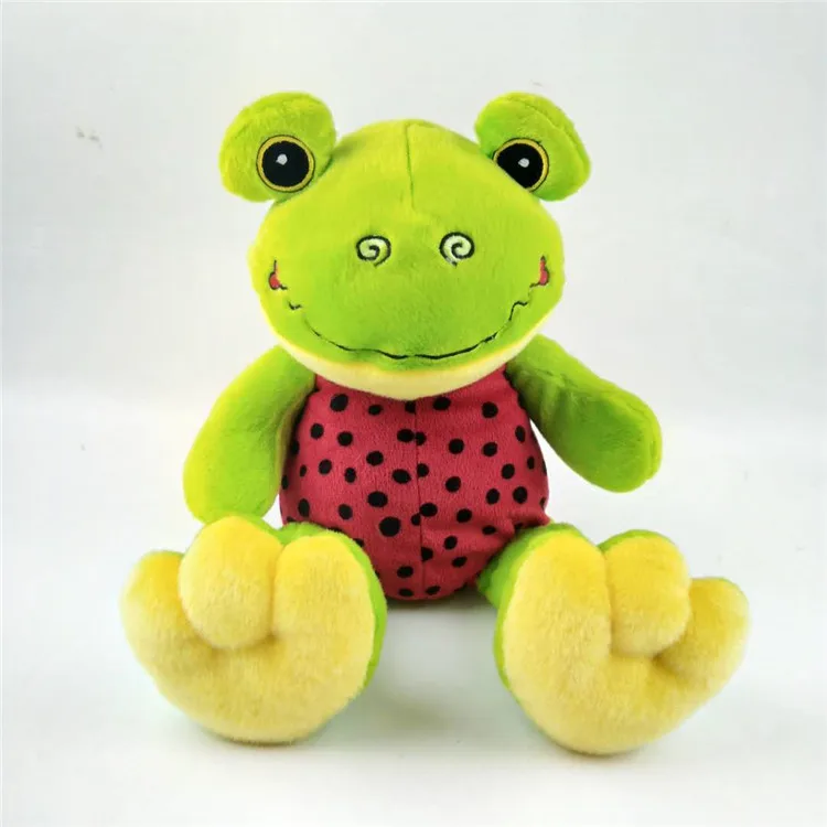 stuffed frog with heart