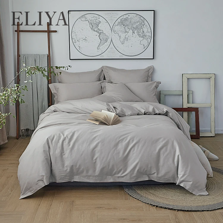 Лидер продаж 2019 комплект флисового льняного хлопкового одеяла Eliya пододеяльник для