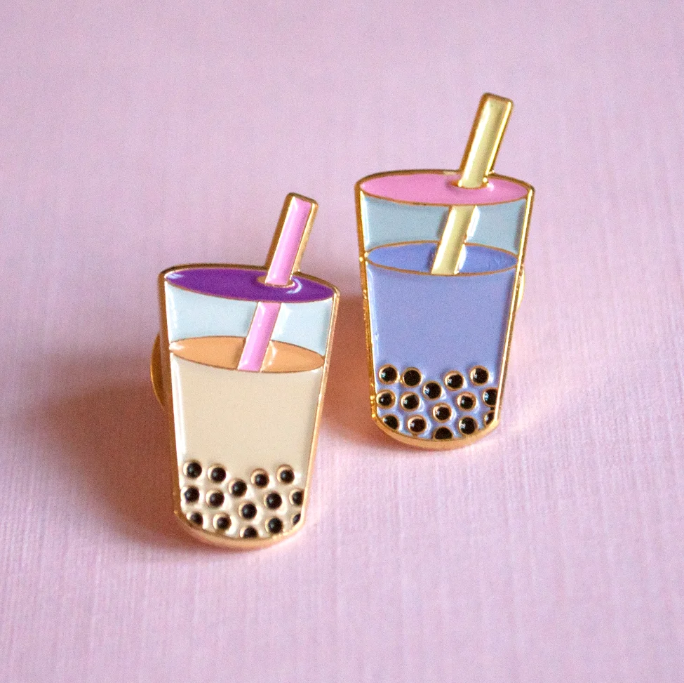 Bubble Tea Neko Pin