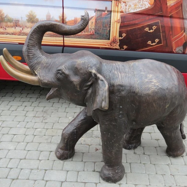 Large Size Metal Big Elephant Statue Cast Bronze Animal Elephant Sculpture