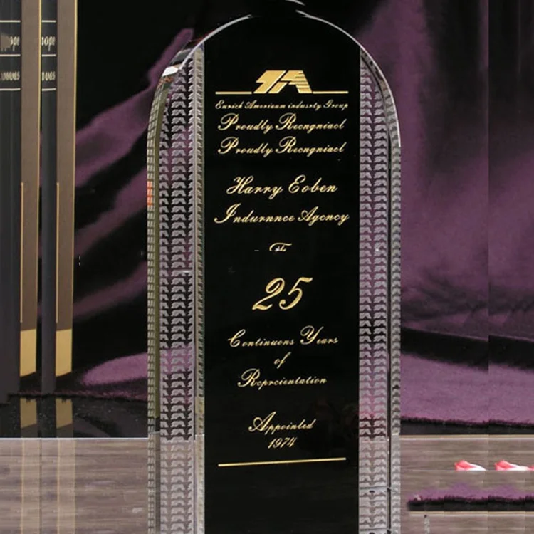 Sandblasted Crystal Trophy Award Crystal Trophy Crystal Blank for Ceremony Gifts