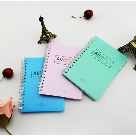 A4 Spiral Notebooks  Cheap Bulk Composition Custom Fancy Journal Printing Yellow Paper Plastic Cover Cardboard