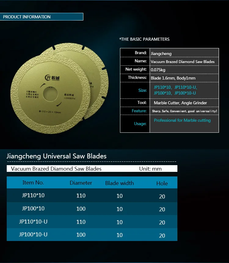 Пила с алмазным покрытием и вакуумной пайкой 4 дюйма угловая шлифовальная машина для стекла мрамора универсальная