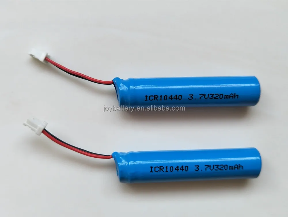 10440 3.7V 320mAh Li-Ionバッテリーパック（PCB・コネクタ付）