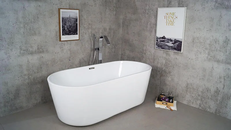 ホワイトバスタブ 自立型150cm 標準的なアクリル製浴槽