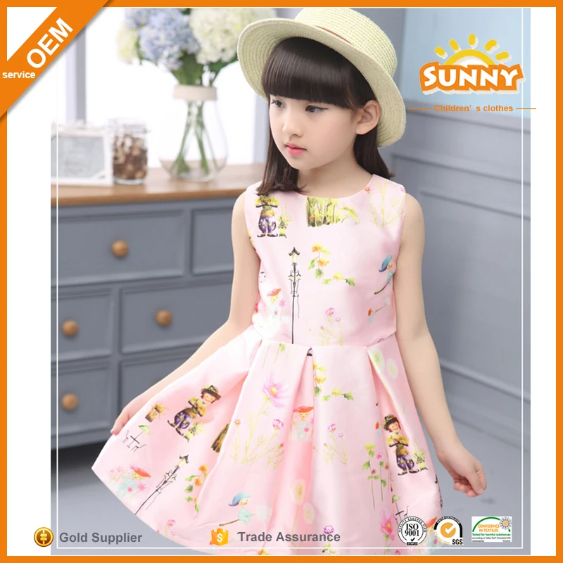 
 Дешевые Девочки Розовый Платья Конструкций Удивительные Длинные Платья для Девочек  