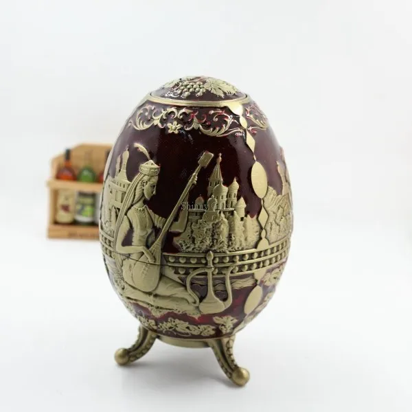 vintage russian style metal egg multifunctional tooth pick