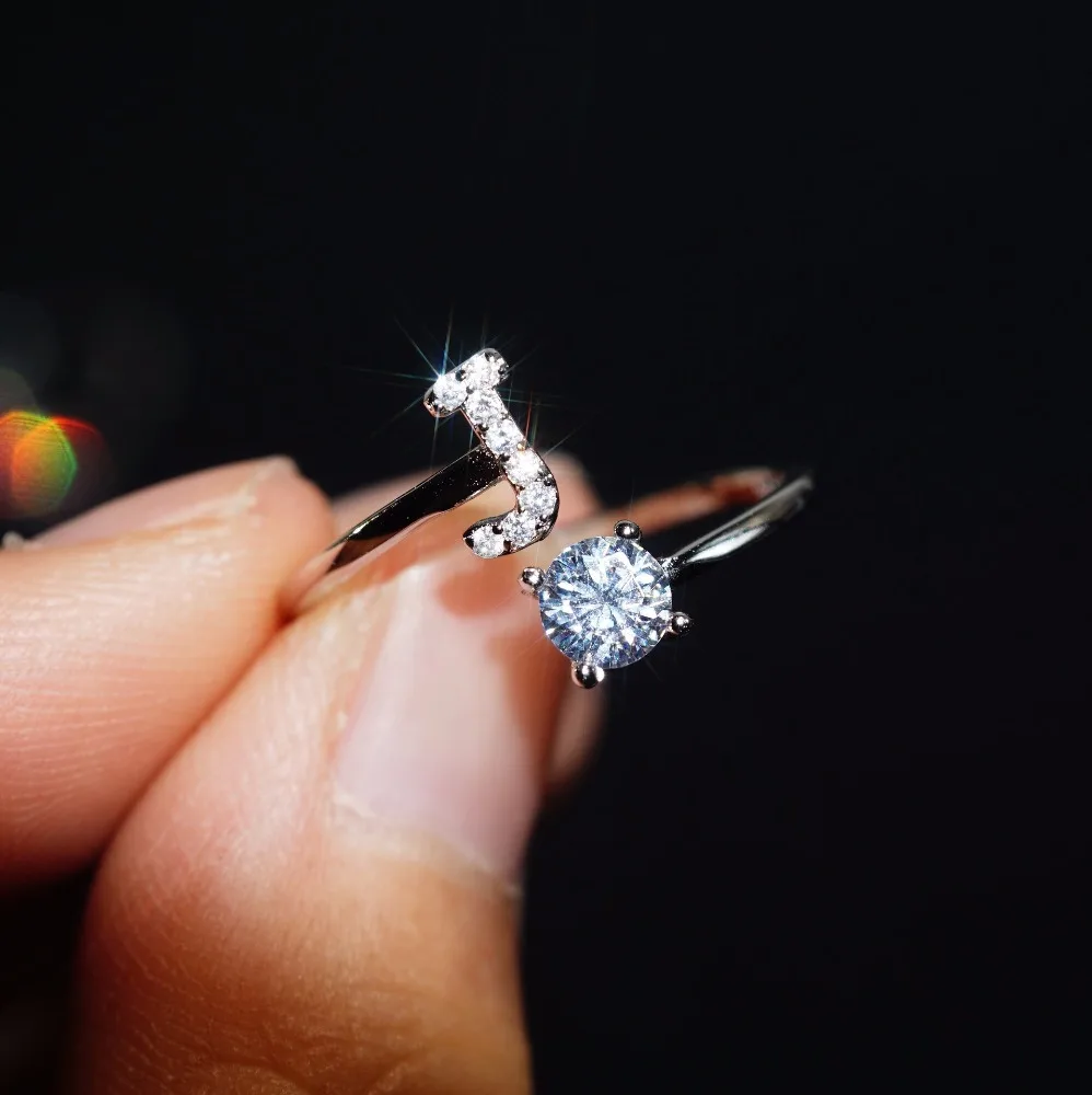 Silver Ring Designs with S Letter 925 Sterling Silver