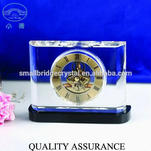 Wholesale Crystal Table Clock Gift Crystal Clock gift